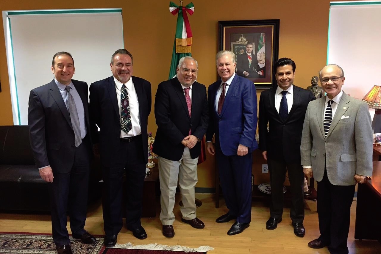 Geraci, Arreola and Hernandez at the Mexican Consulate